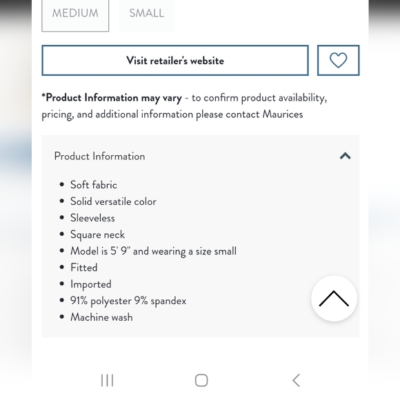 NWT Maurices Emerald Tank XL - Picture 8 of 8